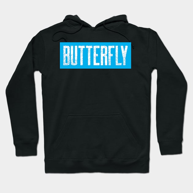 Butterfly, swimming design Hoodie by H2Ovib3s